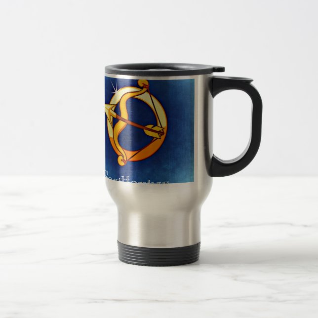 Astrology Sign Sagittarius Travel Mug (Right)