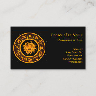 Astrology Signs Horoscope Symbols Business Card