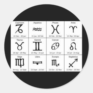 astrology signs stickers