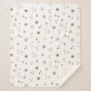 Astrology Star Pattern Sherpa Blanket