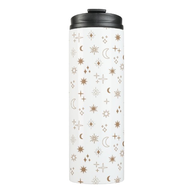 Astrology Star Pattern Thermal Tumbler (Front)