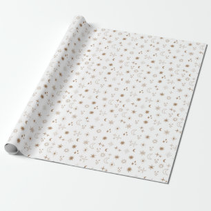 Astrology Star Pattern Wrapping Paper