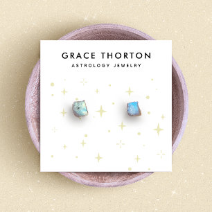 Astrology Stars Earring Jewellery Display Card