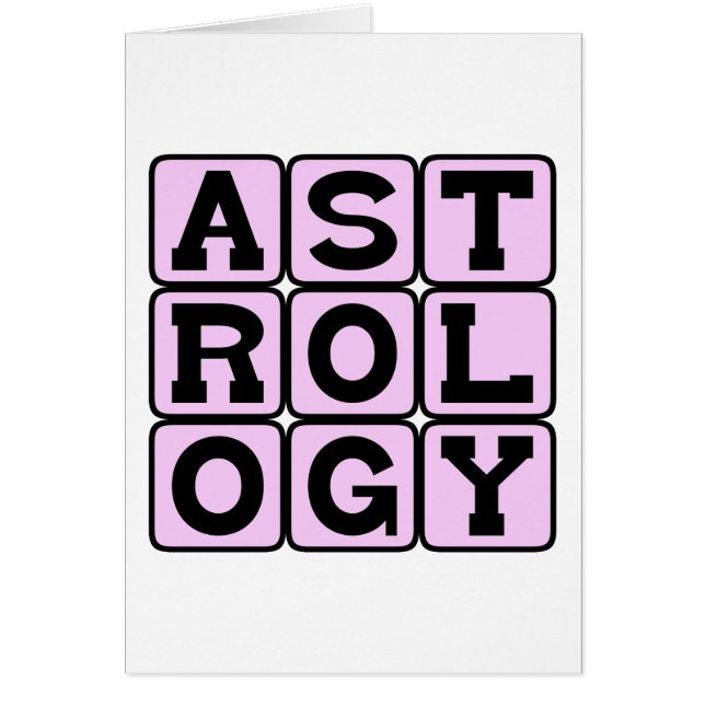Astrology, Study of the Zodiac Signs (Front)