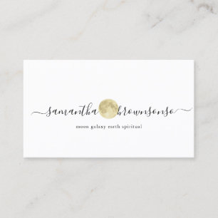Astrology Tarot Reader Moon Phase Spiritual Script Business Card