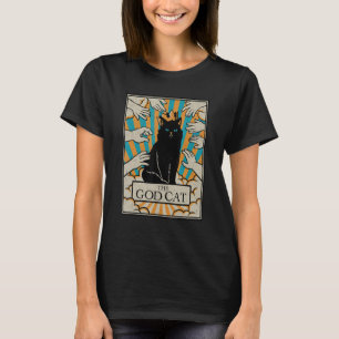 Astrology The God Cat Goth Tarot Card Reader Witch T-Shirt