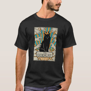 Astrology The God Cat Goth Tarot Card Reader Witch T-Shirt