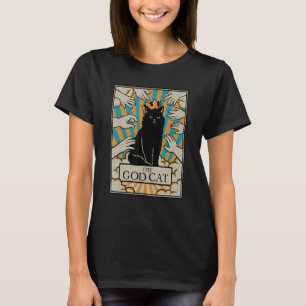 Astrology The God Cat Goth Tarot Card Reader Witch T-Shirt