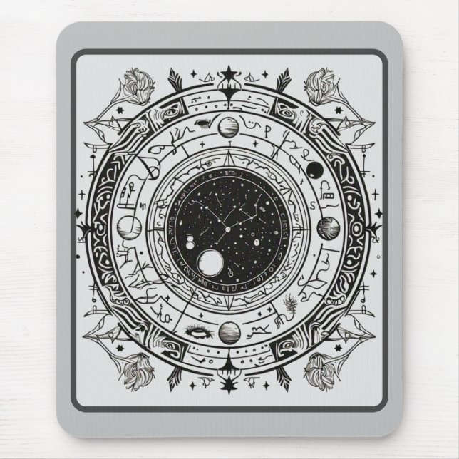 Astrology Unveiled: Celestial Patterns and Signs Mouse Mat (Front)