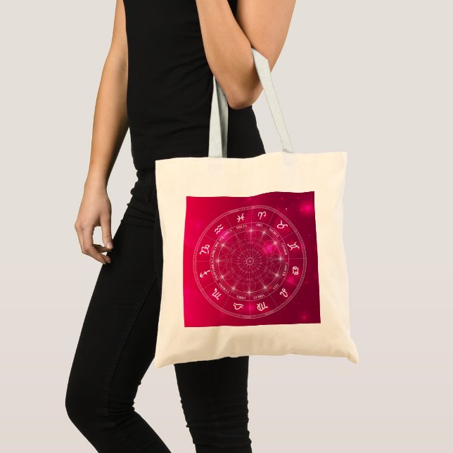 Astrology wheel Star signs Tote Bag (Front (Product))