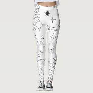 ASTROLOGY (WHITE) LEGGINGS