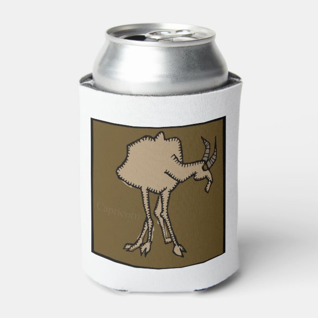 Astrology Zodiac Capricorn Birthday Can Cooler (Can Front)