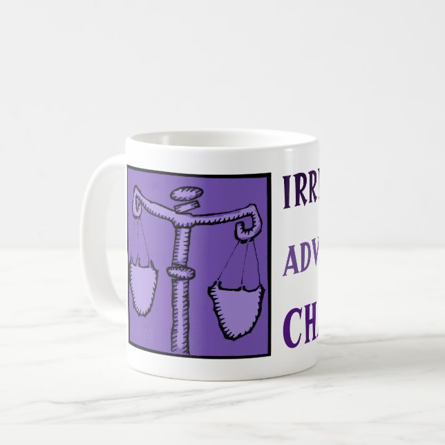 Astrology Zodiac Libra Sign Birthday Mug (Front Left)