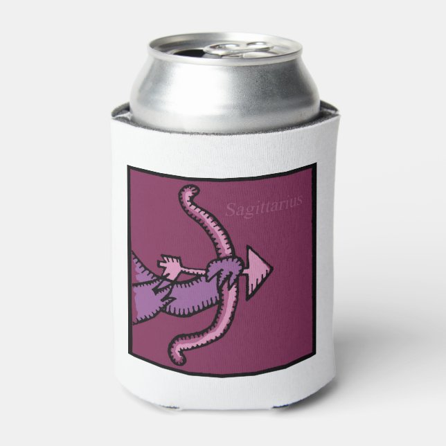 Astrology Zodiac Sagittarius Birthday Can Cooler (Can Front)
