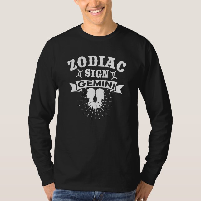 Astrology     Zodiac Sign Gemini T-Shirt (Front)