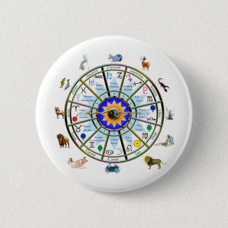 Astrology - ZODIAC-  Signs 6 Cm Round Badge