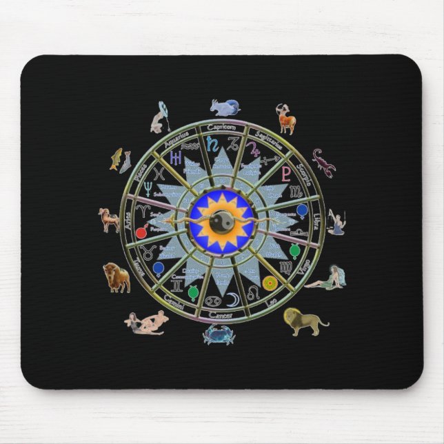 Astrology - ZODIAC-  Signs Mouse Mat (Front)