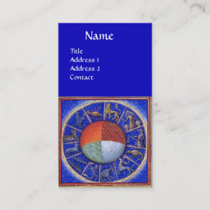 ASTROLOGY,ZODIACAL SIGNS,FOUR ELEMENTS Astrologist Business Card