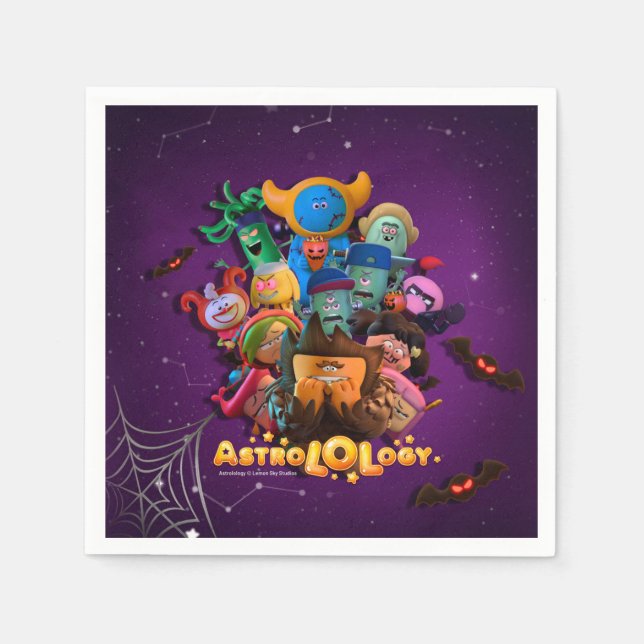AstroLOLogy Halloween Paper Napkins (Front)