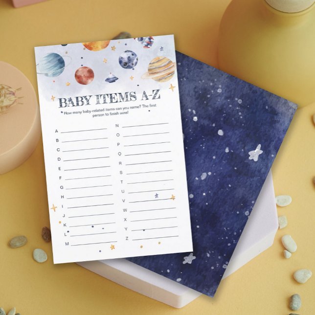 Astronaunt Rocketship Baby Shower Baby Items Game (Astronaunt Rocketship Baby Shower Baby Items Game)