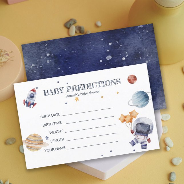 Astronaunt Rocketship BabyShower Baby Guesses Game (Astronaunt Rocketship BabyShower Baby Guesses Game)