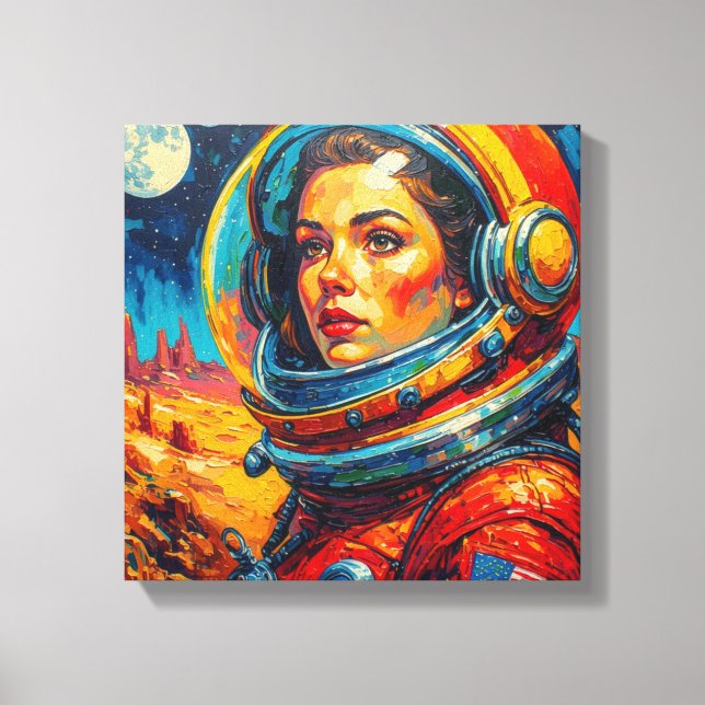 ASTRONAUT 17 CANVAS PRINT (Front)