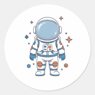 Astronaut, 1st Trip Around the Sun Birthday Classic Round Sticker