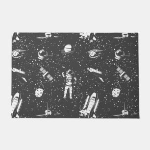 Astronaut aerospace pattern doormat
