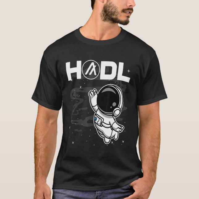 Astronaut Algorand Algo Coin Hodl To The Moon Cryp T-Shirt (Front)