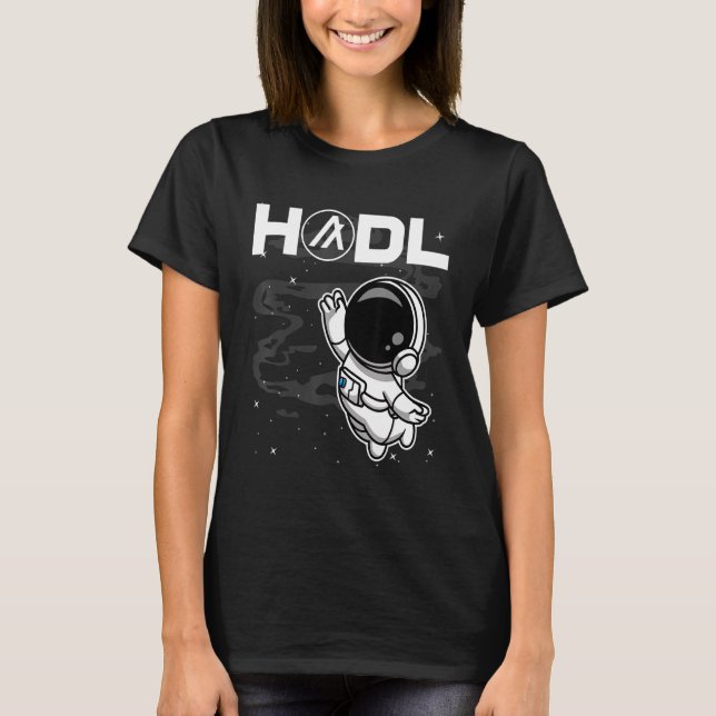 Astronaut Algorand Algo Coin Hodl To The Moon Cryp T-Shirt (Front)