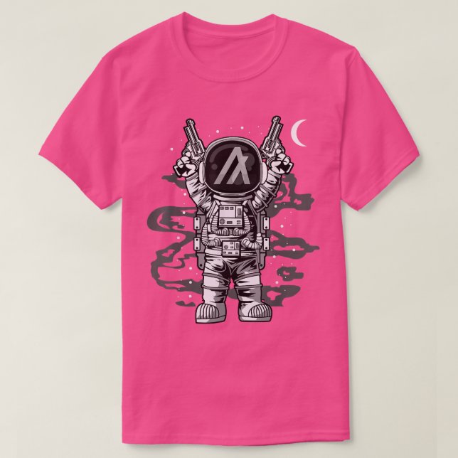 Astronaut Algorand Coin ALGO To The Moon Crypto To T-Shirt (Design Front)