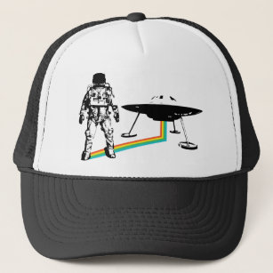 Astronaut Alien UFO Trucker Hat