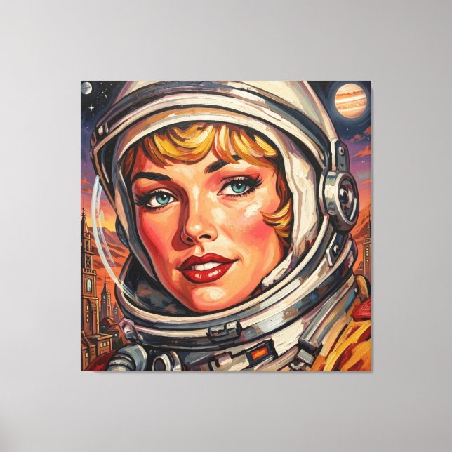 ASTRONAUT ALPHA 2 CANVAS PRINT (Front)