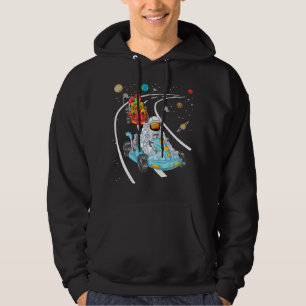 Astronaut and alien Gokart  Hoodie