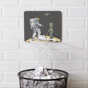 Astronaut and alien    mini basketball hoop