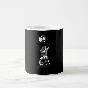 ASTRONAUT AND MOON COFFEE MUG