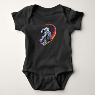 Astronaut and Skateboard Baby Bodysuit