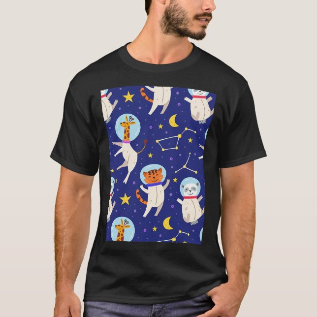 Astronaut Animals T-Shirt (Front)