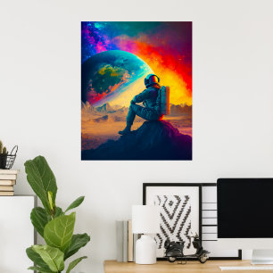 Astronaut Art Poster