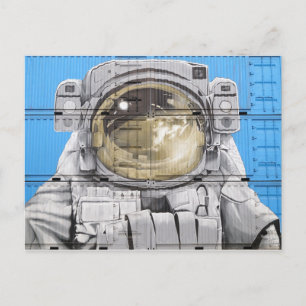 Astronaut Art Urban Art Astronaut Wall Mural Postcard
