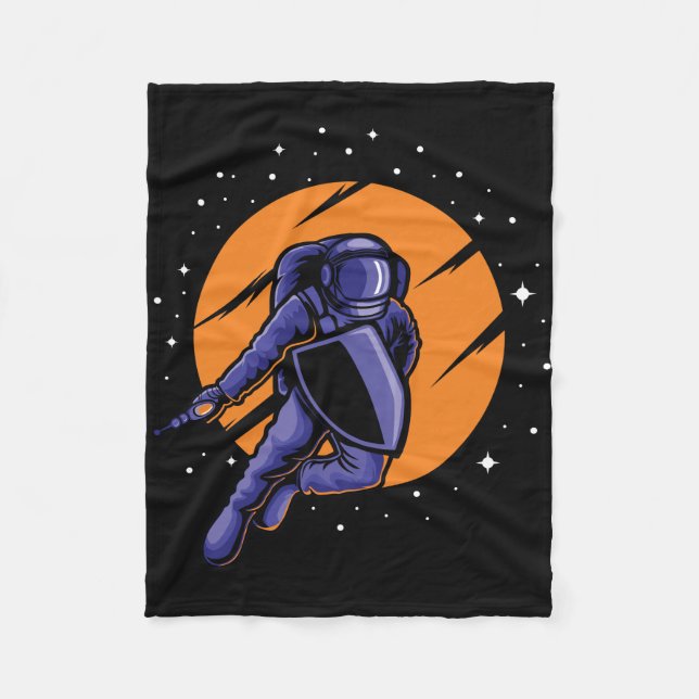 Astronaut Astro War Fleece Blanket (Front)