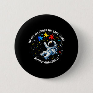 Astronaut Autism Awareness Autistic Boys Kids 6 Cm Round Badge
