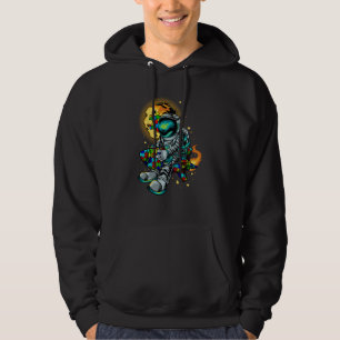 Astronaut Autism Awareness With Autistic Planet Fo Hoodie