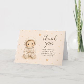 Astronaut Baby Shower Thank You Card