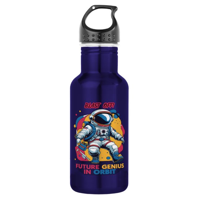 Astronaut Back-to-School "Future Genius in Orbit"  532 Ml Water Bottle (Front)