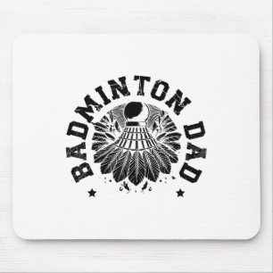 Astronaut Badminton Player Shuttle Mouse Mat
