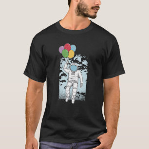 Astronaut Balloons Vex Playful Imaginative Space B T-Shirt