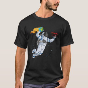 Astronaut Basketball Player Play Basketball In Spa T-Shirt