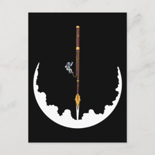Astronaut Bassoonist Jazz Music Gifts Bassoon Postcard