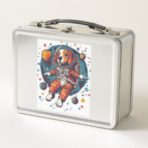 Astronaut Beagle � Space Explorer Dog Metal Lunch Box